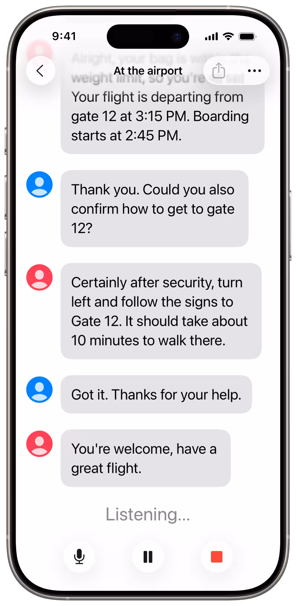Show Speech on an iPhone